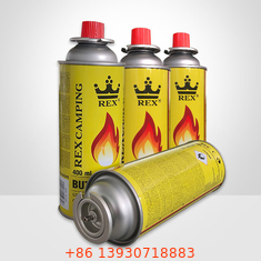 Bidon portatif de gaz de butane de fer-blanc de 65mm pour le fourneau de gaz de BBQ