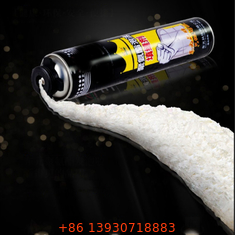 soupape de mousse de matériaux de construction de soupape d'aérosol de colle de verre de mousse d'unité centrale de fer-blanc de pouce avec la paille