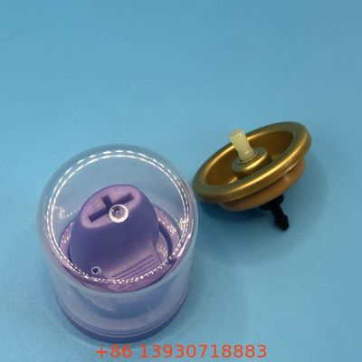 Valve en mousse aérosol en aluminium argenté/doré de 1 pouce pour les sprays de mousse capillaire