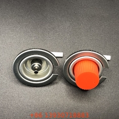 Valve à gaz butane de camping de couleur noire avec plaque d'étain et matériau PP dans le manche noir