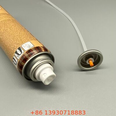 Valve de pulvérisation d'aérosol à buse de brouillard ultrafin pour une performance sans résidus et un fonctionnement à 360 degrés pour le shampooing sec