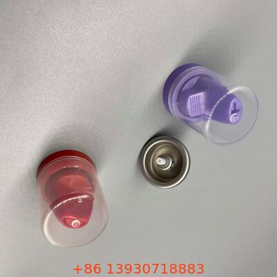 Valve de pulvérisation en aérosol en aluminium inversé pour mousse capillaire avec système de distribution à 360° résistant à la corrosion