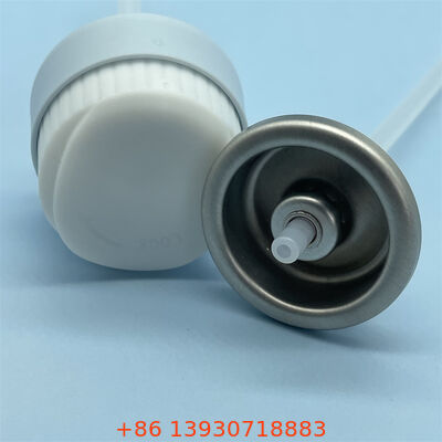 Une soupape aérosol de protection solaire d'un pouce avec une buse résistante à l'obstruction et un fonctionnement à 360 degrés pour une protection complète du corps