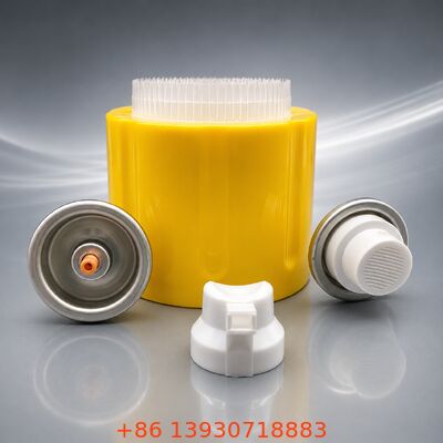 Valve d'aérosol pour nettoyeur de mousse de coupe de graisse avec conception à large orifice pour mousse à haute densité et matériaux résistants aux produits chimiques