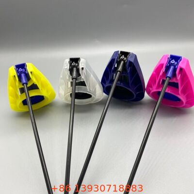 Actuateur de déclenchement pliable léger avec mécanisme de verrouillage anti-fuite et tube d'extension intégré pour pulvérisation à double action