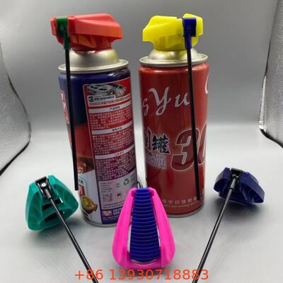 Actionneur de déclenchement pliable pour aérosol avec mécanisme de pliage résistant à la corrosion, verrouillage étanche et tube d'extension intégré