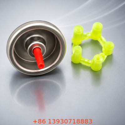 Valve de recharge de butane Precision One Inch avec tige en plastique rouge et joint Buna