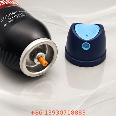 Valve pour spray corporel déodorant à séchage rapide, étanche et anti-obstruction avec distribution en aérosol