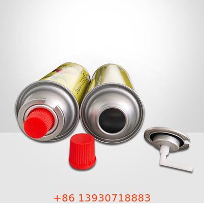 soupape 223g de four à gaz de camping de butane d'OEM d'un pouce avec la couverture rouge pour la boîte métallique de cuisson d'aérosol