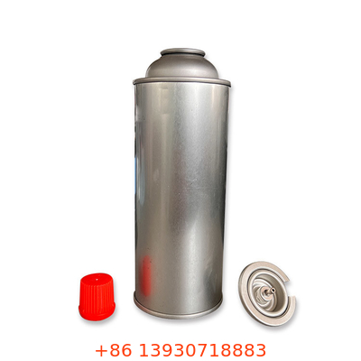 Diamètre droit vide de bidon en métal de bidon de gaz de butane de camping de mur droit 65mm