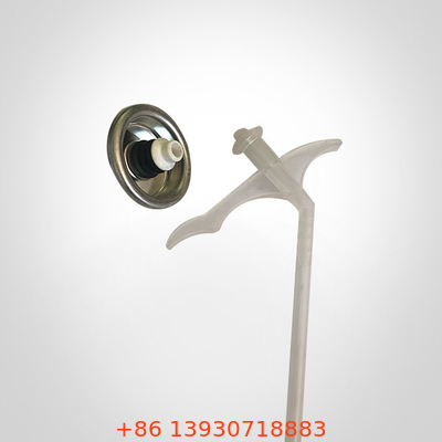 soupape de haute résistance de mousse de polyuréthane de soupape de jet d'aérosol de fer-blanc avec la paille