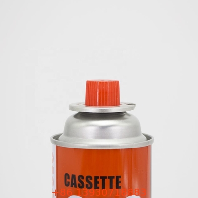 soupape 223g de four à gaz de camping de butane d'OEM d'un pouce avec la couverture rouge pour la boîte métallique de cuisson d'aérosol