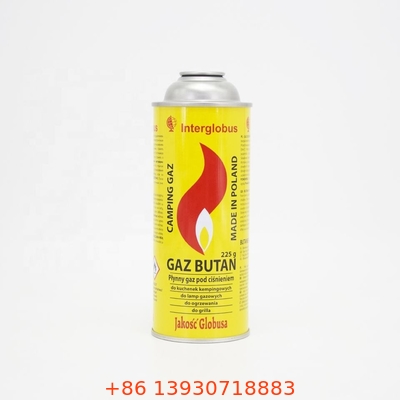 Bidon de gaz butane propane sans fuite en fer blanc bidon de carburant butane 65 mm