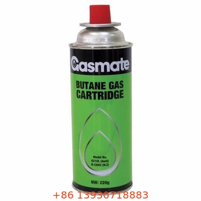 Cartouche de gaz butane d'ODM d'OEM pour le réchaud de camping anti-déflagrant