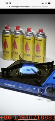 Bouteille de gaz au butane de 65 x 158 mm pour l'industrie avec logo personnalisable