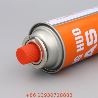 Bouteille de gaz au butane de 65 x 158 mm pour l'industrie avec logo personnalisable