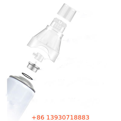 Système complet de pulvérisation d'oxygène en aérosol. Masque, casquette et actionneur pour le visage, la peau et le bien-être.