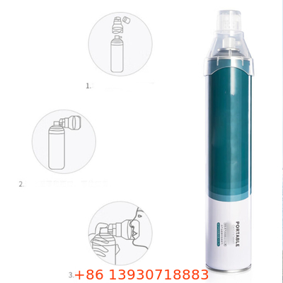 L'aérosol de bouteille d'oxygène de haute résistance peut couvrir des chapeaux avec le bec de masque