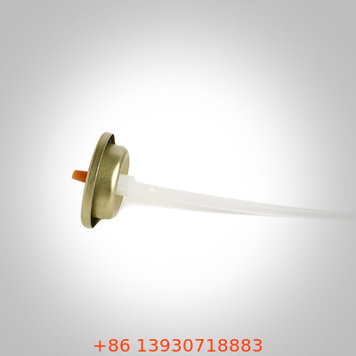 soupape de boîte d'aérosol en fer blanc laqué doré pour les boîtes de conserve de nettoyage de mousse de soins de voiture