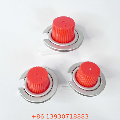 Anti fuite durable soupape portative de boîte de gaz de 1 pouce avec les chapeaux rouges