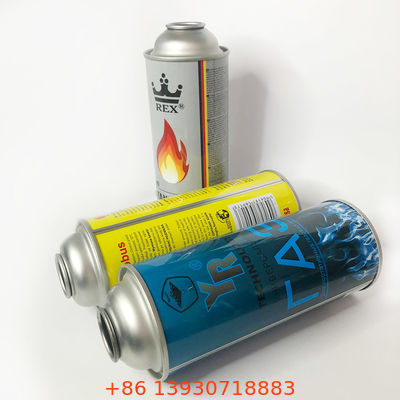 Réservoir de gaz de butane de fer-blanc avec la boîte métallique de couleur de CMYK 4 et de couleur 1 X de Panton