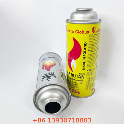 boîte métallique de la boîte métallique 1X de gaz du butane 220g/227g pour le fourneau de camping de BARBECUE de ménage