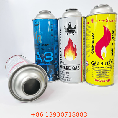 Réservoir de gaz de butane en fer blanc / boîte de butane pour camping