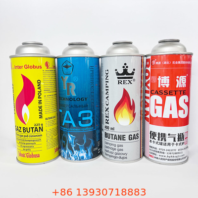 CMYK imprimant la pression éclatée par MPA de la boîte métallique 1,4 de gaz de butane en métal