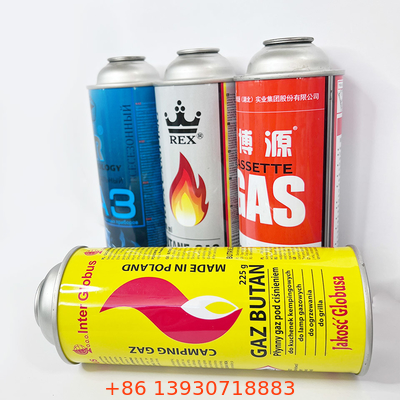 Le carburant de propane peut type accessoire de la boîte métallique 65*158 millimètre de gaz de butane