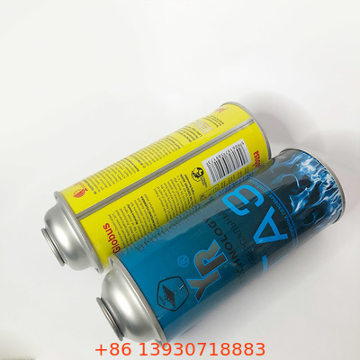 4 la couleur CMYK et Panton colorent le fer-blanc de pot de gaz de butane