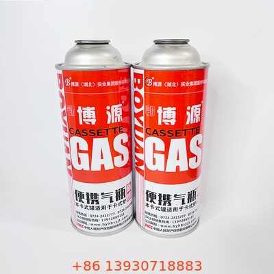 Logo Butane Gas Cylinder adapté aux besoins du client pour la boîte métallique chaude du pot 1 X