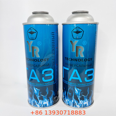 Réservoir de gaz de butane de fer-blanc avec la boîte métallique de couleur de CMYK 4 et de couleur 1 X de Panton