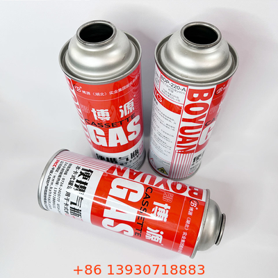 boîte métallique de la boîte métallique 1X de gaz du butane 220g/227g pour le fourneau de camping de BARBECUE de ménage