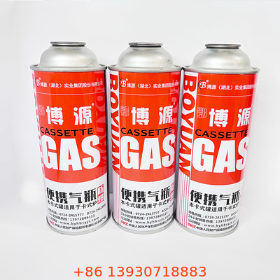 Boîte métallique de gaz de butane de fer-blanc pour la cuisson