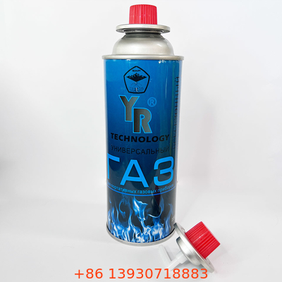 bouteille de gaz campante de butane Tin Empty 227g de butane de 0.20mm de cartouche épaisse de gaz