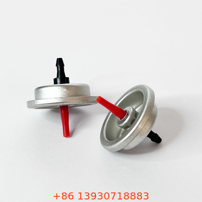 Métal et valve en plastique de recharge de gaz de tige en plastique rouge de gaz de butane