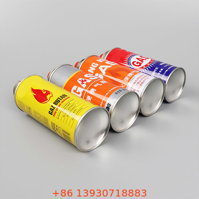 Boîte métallique rechargeable adaptée aux besoins du client de cuisinière à gaz du butane 220g pour des fourneaux de cassette de lanternes