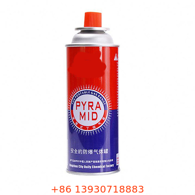 Boîte métallique rechargeable adaptée aux besoins du client de cuisinière à gaz du butane 220g pour des fourneaux de cassette de lanternes