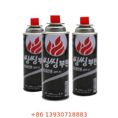 Matériel portatif en plein air de fer-blanc de cylindre de gaz de butane des activités 227g