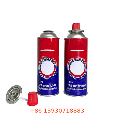 longévité élevée de butane de diamètre de 65mm de boîte métallique rechargeable de gaz