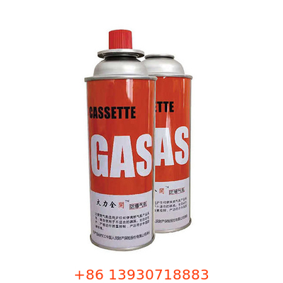 longévité élevée de butane de diamètre de 65mm de boîte métallique rechargeable de gaz