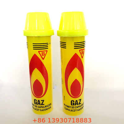 Recharge jetable de butane de lampe à souder de recharge de gaz d'allumeur de la cigarette 80ml