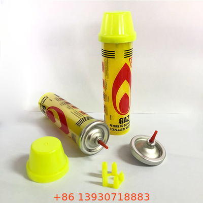 le journal de recharge de butane de gaz du camping 80ml emploient favorable à l'environnement
