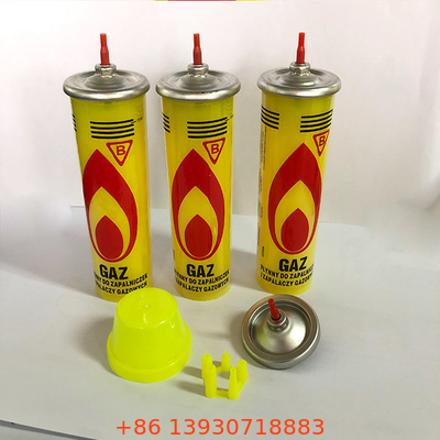 non recharge plus légère jaune de gaz de butane de fuite pour l'éclairage de bougie