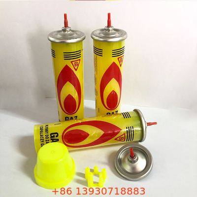 Boîte métallique plus légère efficace de recharge de gaz du butane 80ml pour le pique-nique extérieur