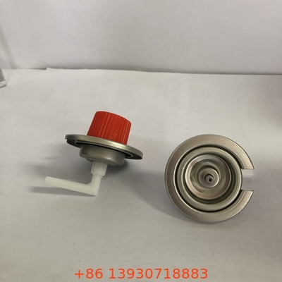 Valve de cartouche de gaz en PP pour cartouche de carburant au butane et cartouche de gaz au butane avec carrosserie métallique