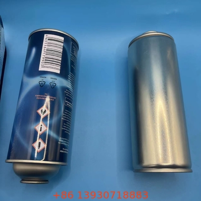Une bouteille de gaz de butane abordable avec une construction en fer blanc