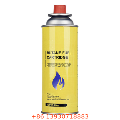 65 X 158 mm Bouteille de gaz de butane - ODM Acceptable dans le pot chaud