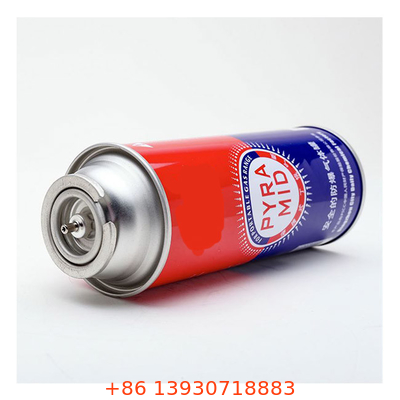 Récipient à gaz de butane de 220 g et 227 g de capacité 65 x 158 mm pour les applications industrielles