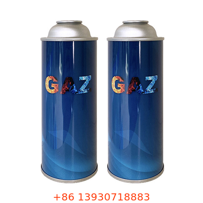 Boîte à gaz au butane - Produit avec CMYK 4 couleur et couleur Panton